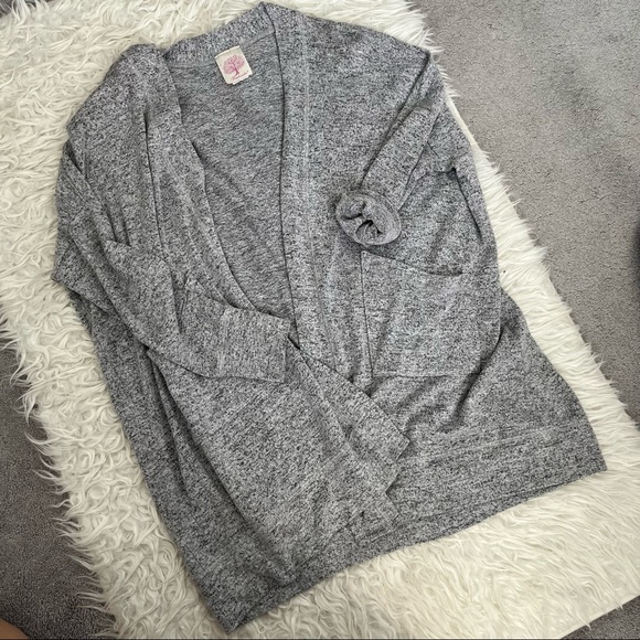 Heather Gray Cardigan - Picture 3 of 3